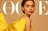 Это роскошно! Эмилия Кларк в ярко-желтом платье блистает на обложке Vogue