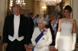 Вау, просто роскошная! Мелания Трамп на приеме Елизаветы II в Букингемском дворце