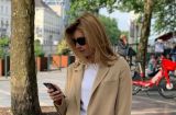 Леди элегантность: Елена Зеленская позирует в стильном костюме в Брюсселе