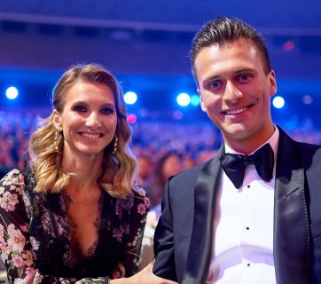 Александр Скичко и Елизавета Юрушева на церемонии "Viva! Самые красивые-2018"