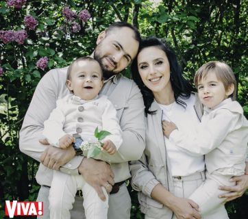 Джамала с мужем и детьми на обложке журнала Viva!