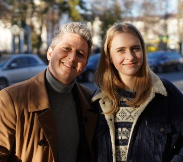 Олександр Педан з дочкою