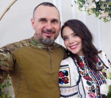 Олег Сенцов і його дружина Вероніка