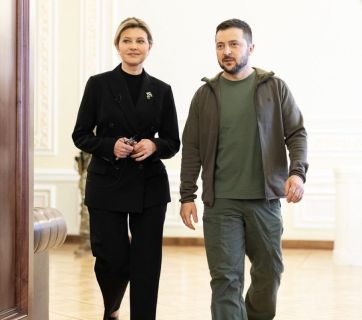 Володимир та Олена Зеленські