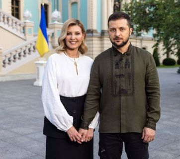 Володимир та Олена Зеленські