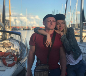 Оля Полякова и ее муж Вадим