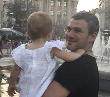 Арсен Мирзоян с дочерью Ниной