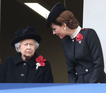 Кейт Миддлтон и королева Елизавета