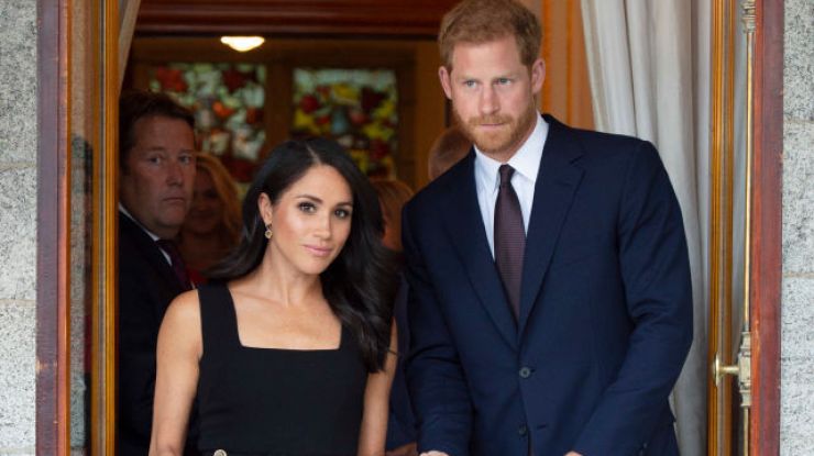 Меган Маркл в вечернем платье от британского дизайнера Emilia Wikstead