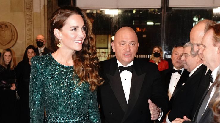 Кейт Миддлтон в изумрудном платье Jenny Packham