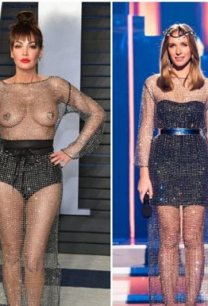 На ком откровенный наряд вам понравился больше?