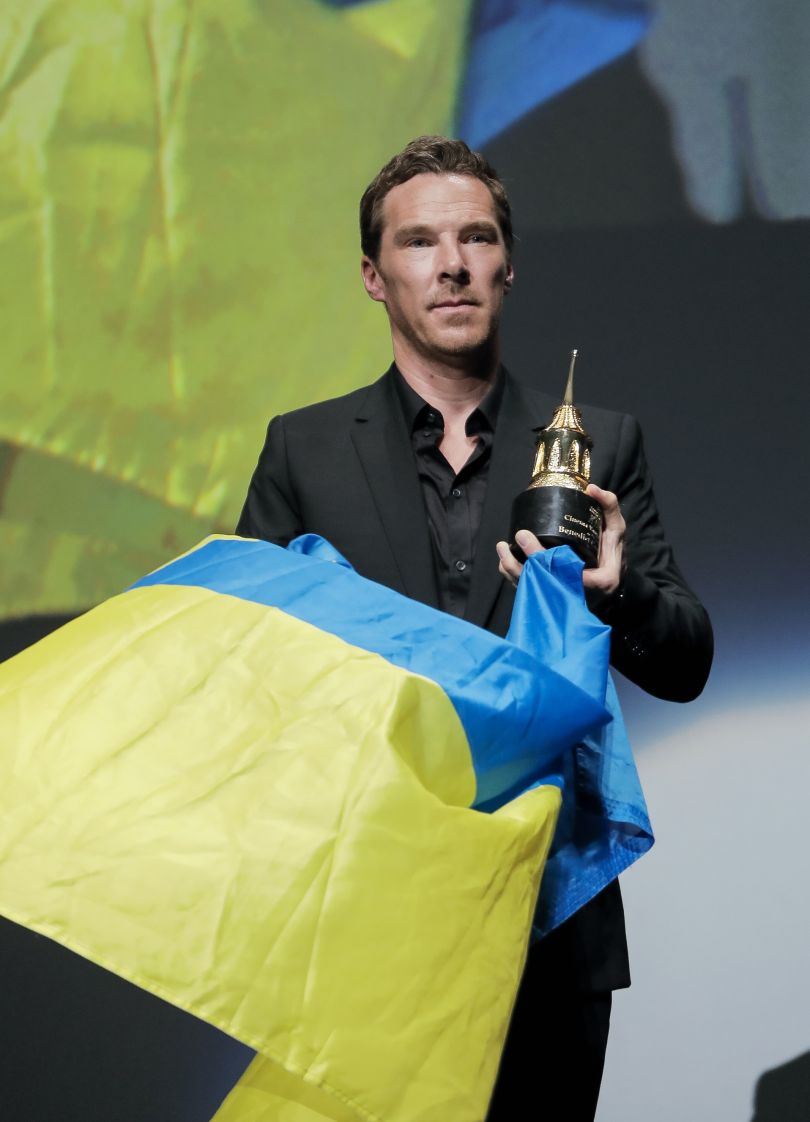 Бенедикт Камбербетч з прапором України