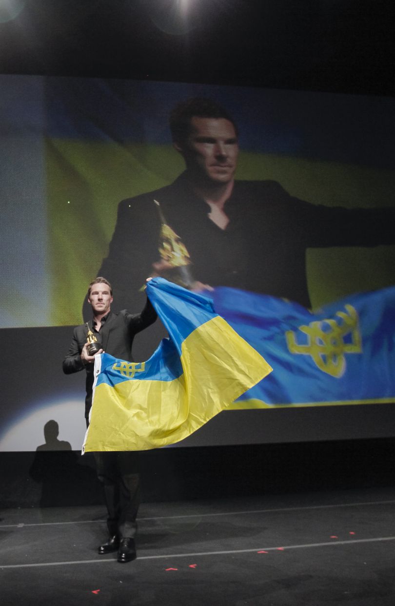 Бенедикт Камбербетч з прапором України