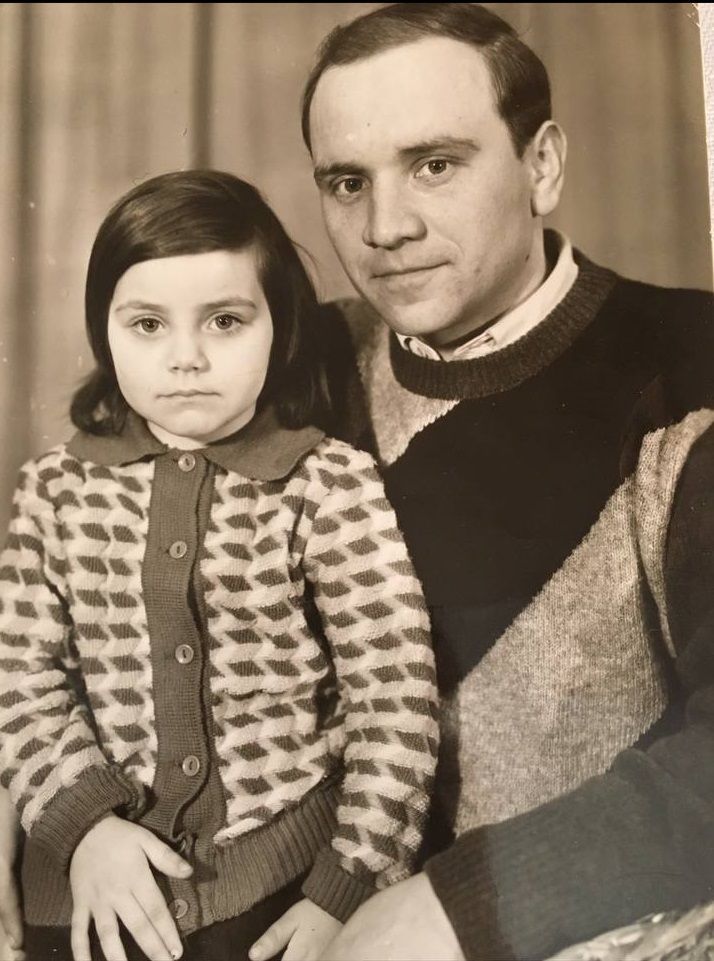 Юлія Зорій з батьком