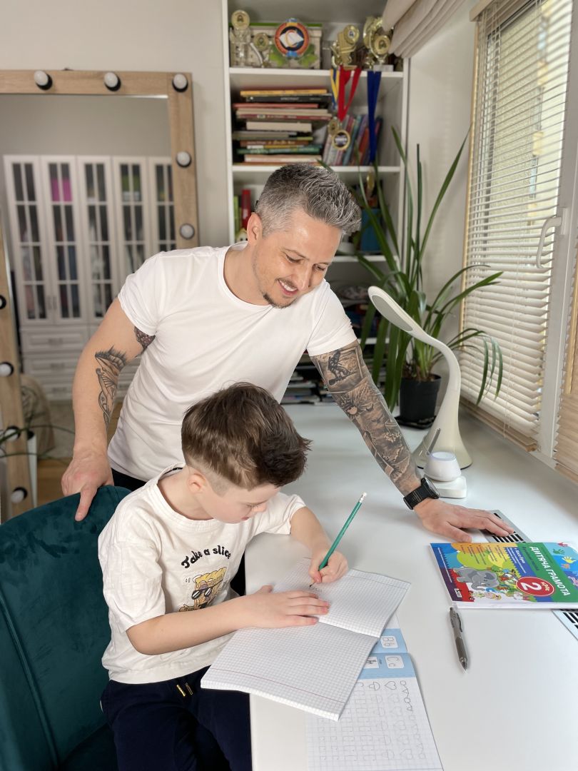 Олександр Педан і його син Марік