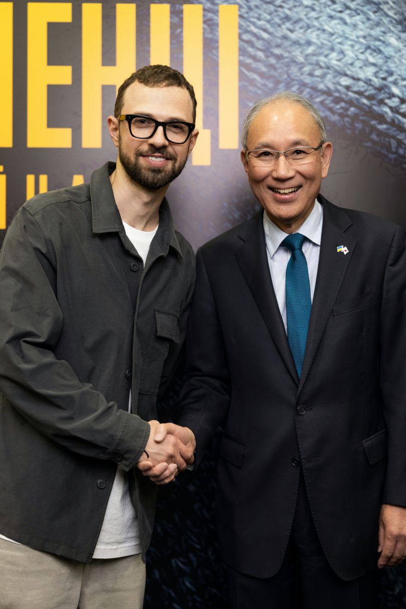 Надзвичайний та Повноважний Посол Японії в Україні Мацуда Кунінорі на премʼєрі фільму «Ми, наші улюбленці та війна»