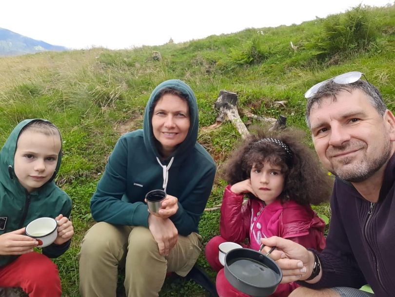 Вадим Карп&rsquo;як і його дружина Тетяна з дітьми