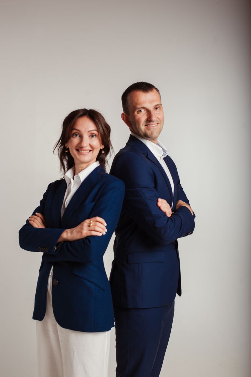 співзасновниця та генеральна директорка офтальмологічної клініки VISIOBUD Олена Мельник з чоловіком, відомим офтальмохірургом Володимиром Мельником