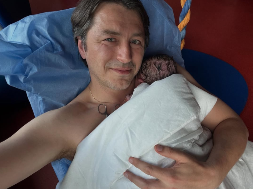 Сергій Притула показав новонародженого сина, якого вони з дружиною назвали Марко