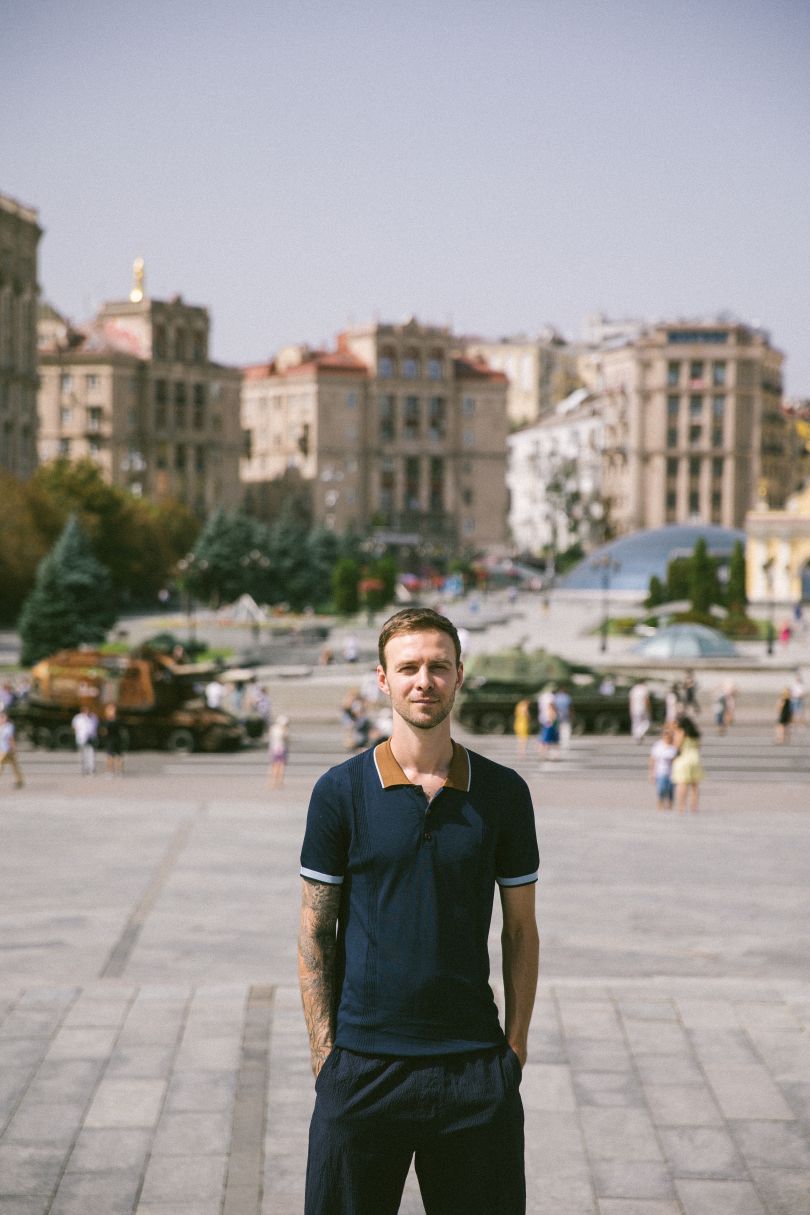 Макс Барських на Хрещатику