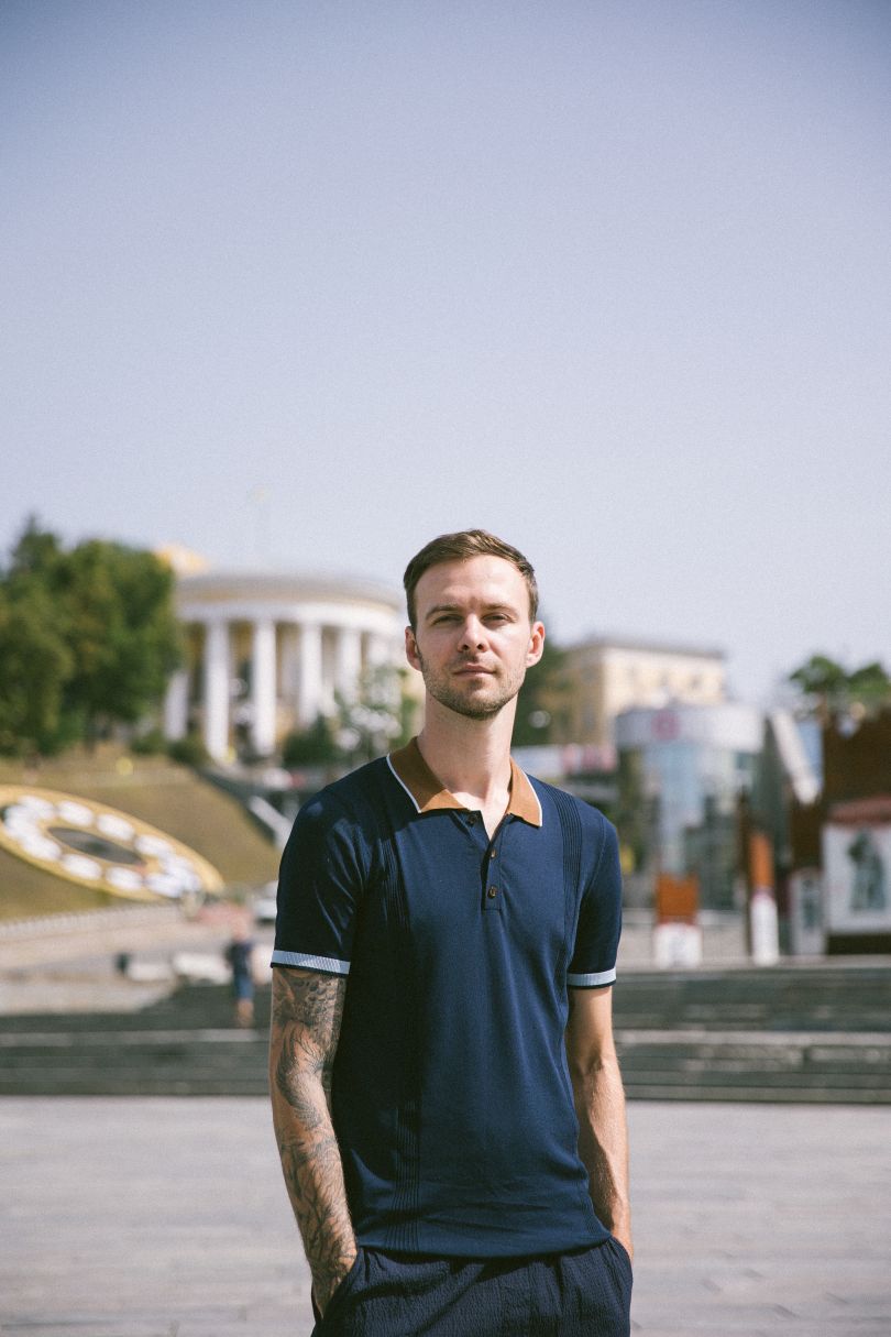 Макс Барських на Хрещатику