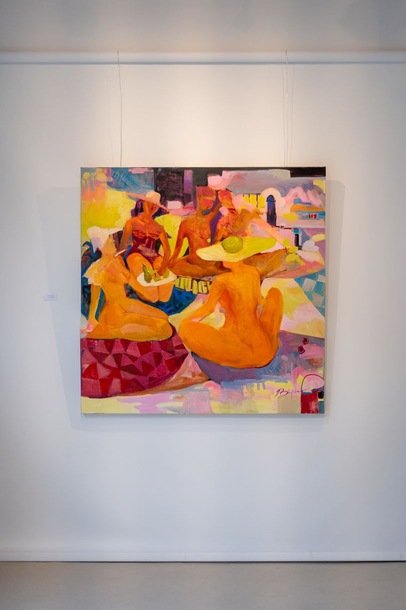 українська художниця Ілона Бобрицька, яка презентувала свою нову картину Scorching Sun