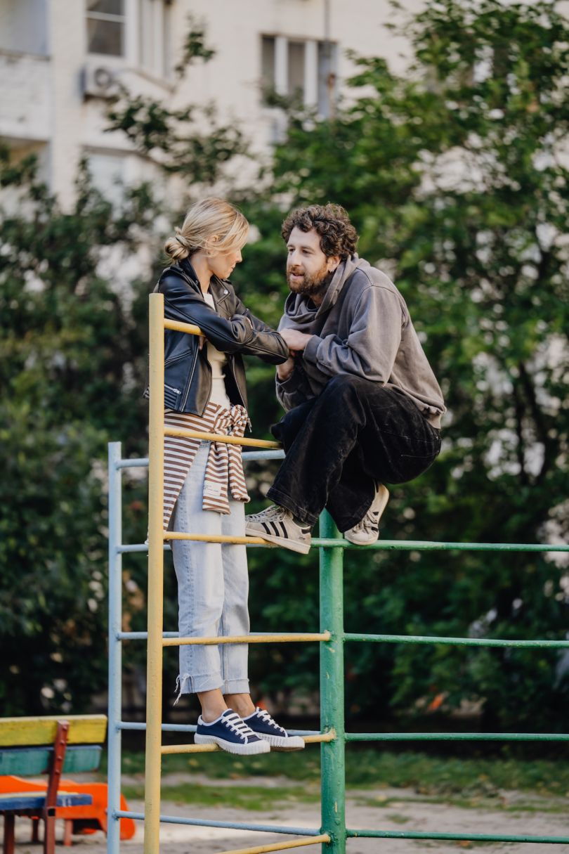 акторка Катерина Кузнєцова та актор театру ім. Лесі Українки Кирило Парастаєв