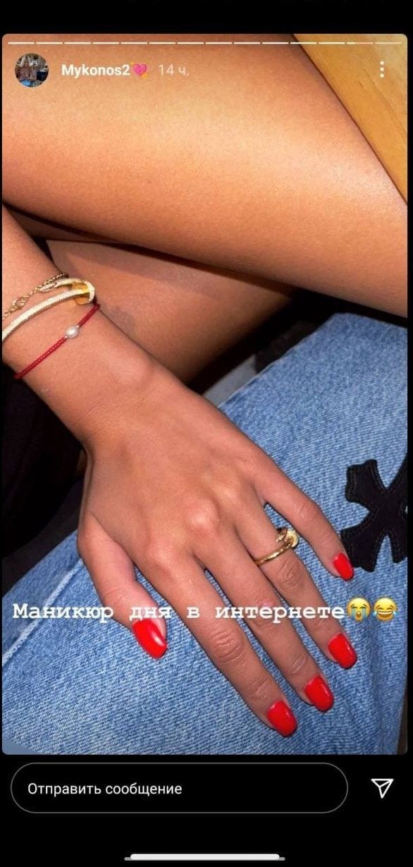 красный маникюр