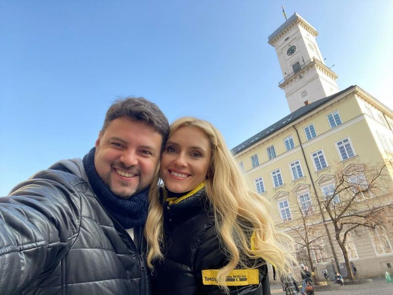 Ирина Федишин и ее муж Виталий Човнык