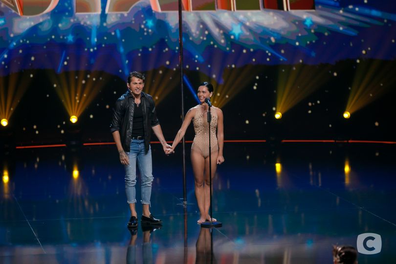 Євген Кот і Наталя Татаринцева на шоу Україна має талант