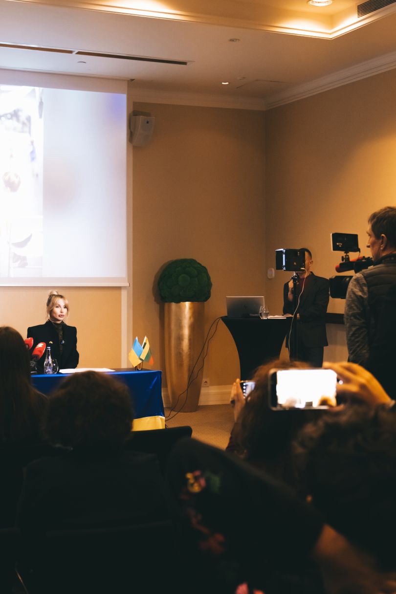 Світлана Лобода дала пресконференцію у Литві, Вільнюс