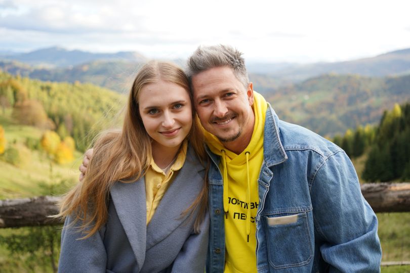 Олександр Педан і його дочка