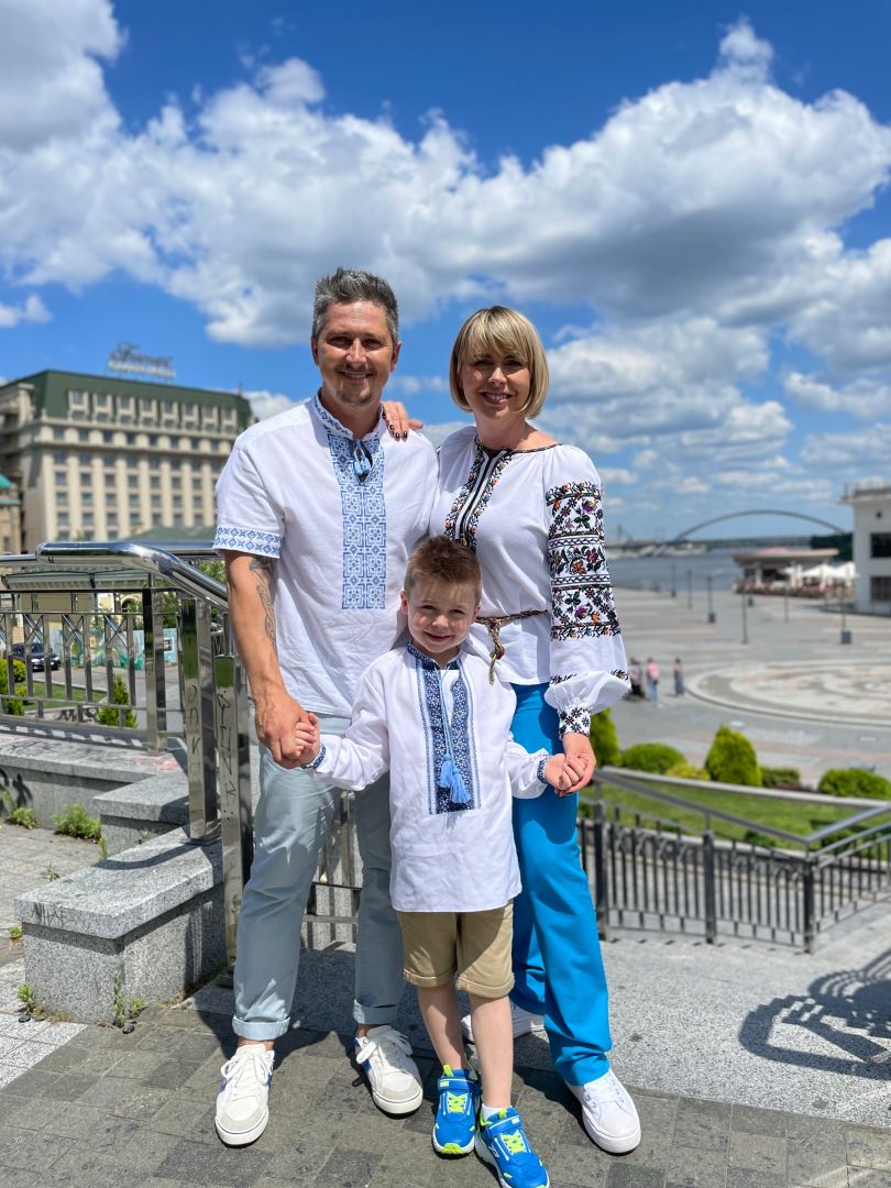 Олександр Педан, його дружина і син