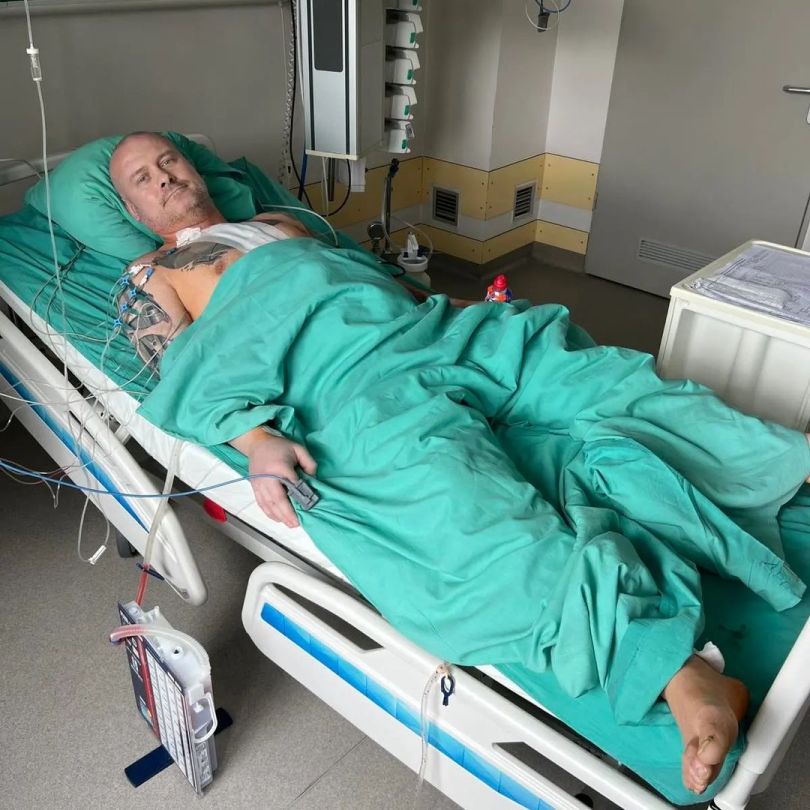 В'ячеслав Узелков у лікарні