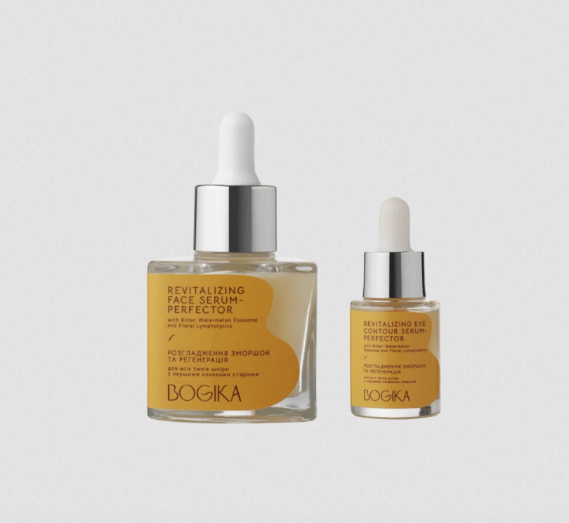 Revitalizing Face Contour Serum-Perfector та Revitalizing Eye Serum-Perfector, Bogika