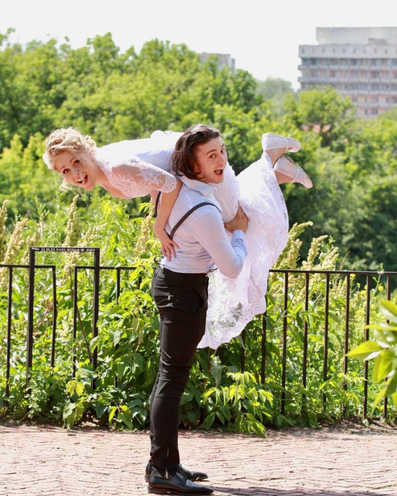 Олена і Тарас Тополі, весільне фото