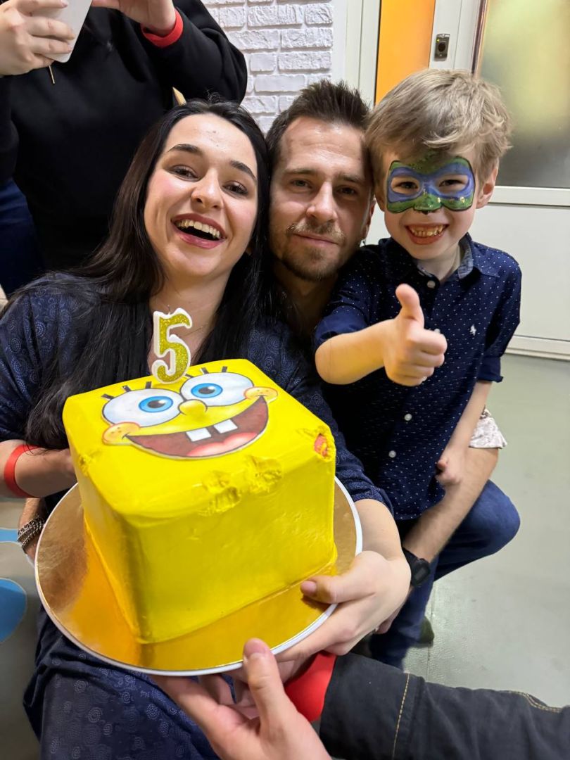 Юрій Вихованець і Fiїnka з сином