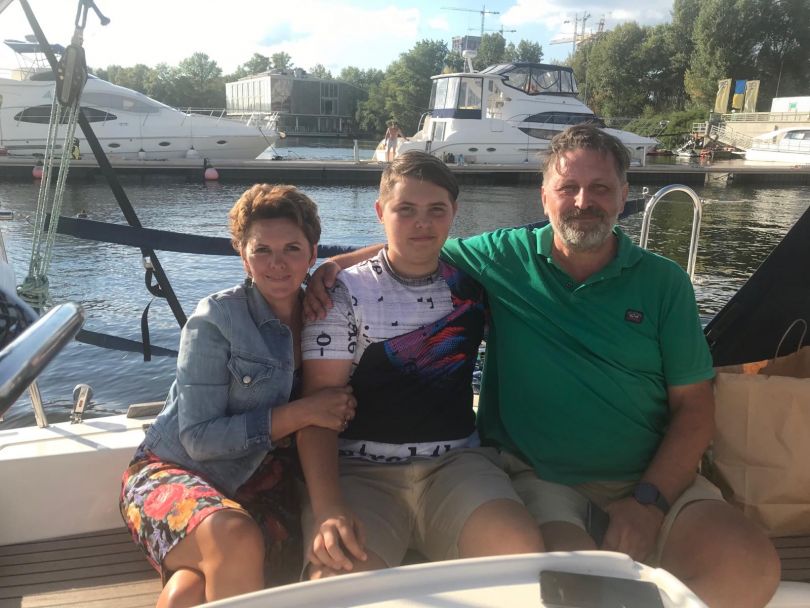 Олена Фроляк і Сергій Соловйов з сином