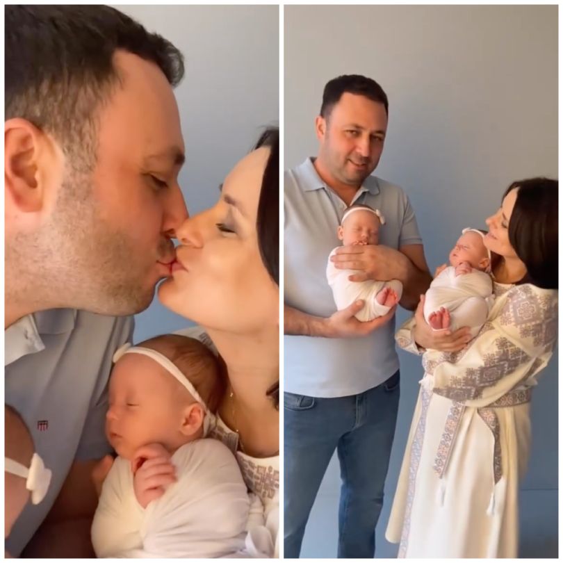 Ліза Глінська з чоловіком і дітьми