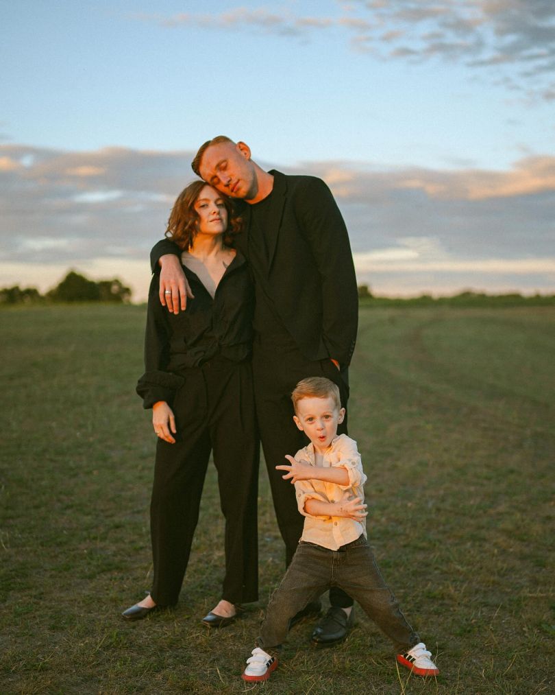 Олександр Рудинський з сім'єю