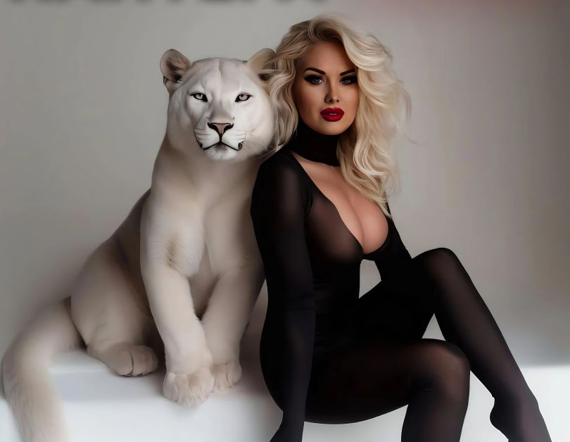 Катерина Бужинська у звабливому чорному трико з глибоким декольте