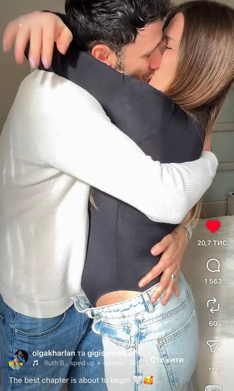 Ольга Харлан позує вагітна з коханим чоловіком Луїджі Самеле