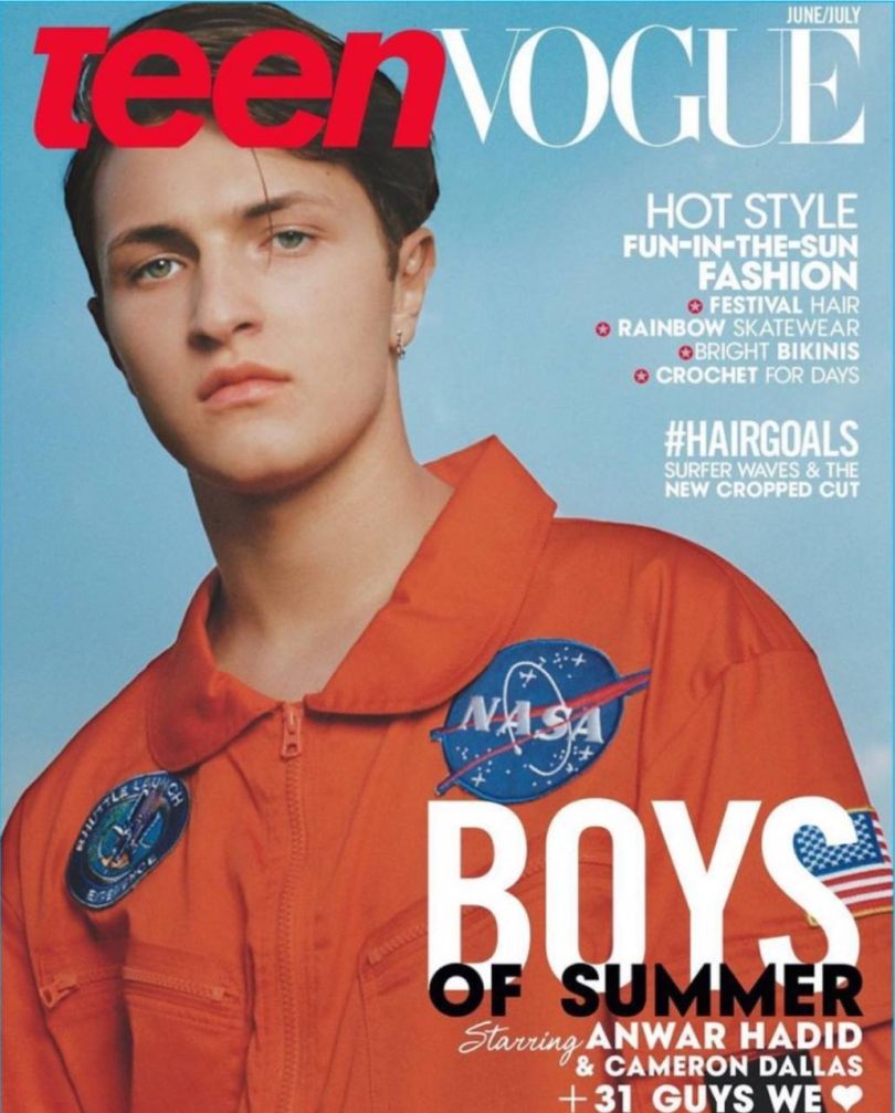 Анвар Хадід у журналі Teen Vogue