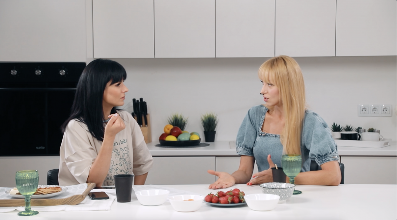 Оля Полякова и Маша Ефросинина