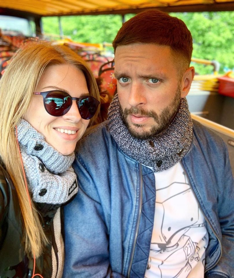 Яна Глущенко с мужем