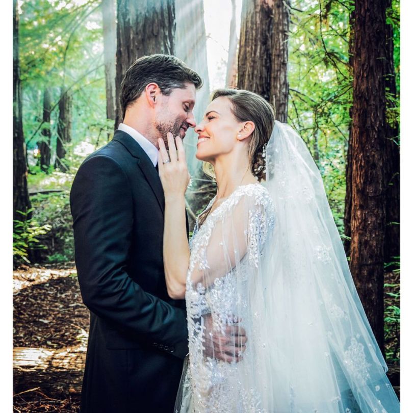 Хіларі Свонк і її чоловік: фото весілля