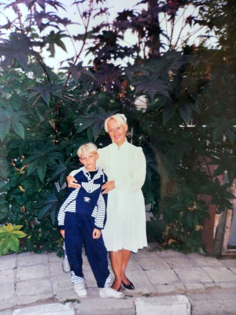 В’ячеслав Соломка з мамою