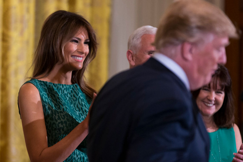 Мелания и Дональд Трамп