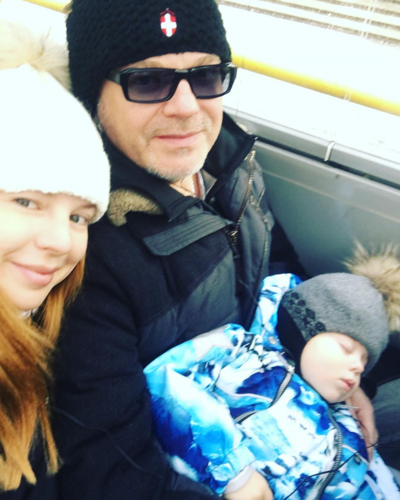Наталья Подольская и Владимир Пресняков с сыном