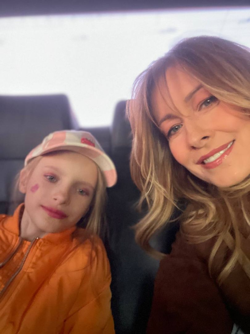 Олена Кравець і її молодша донька Катя